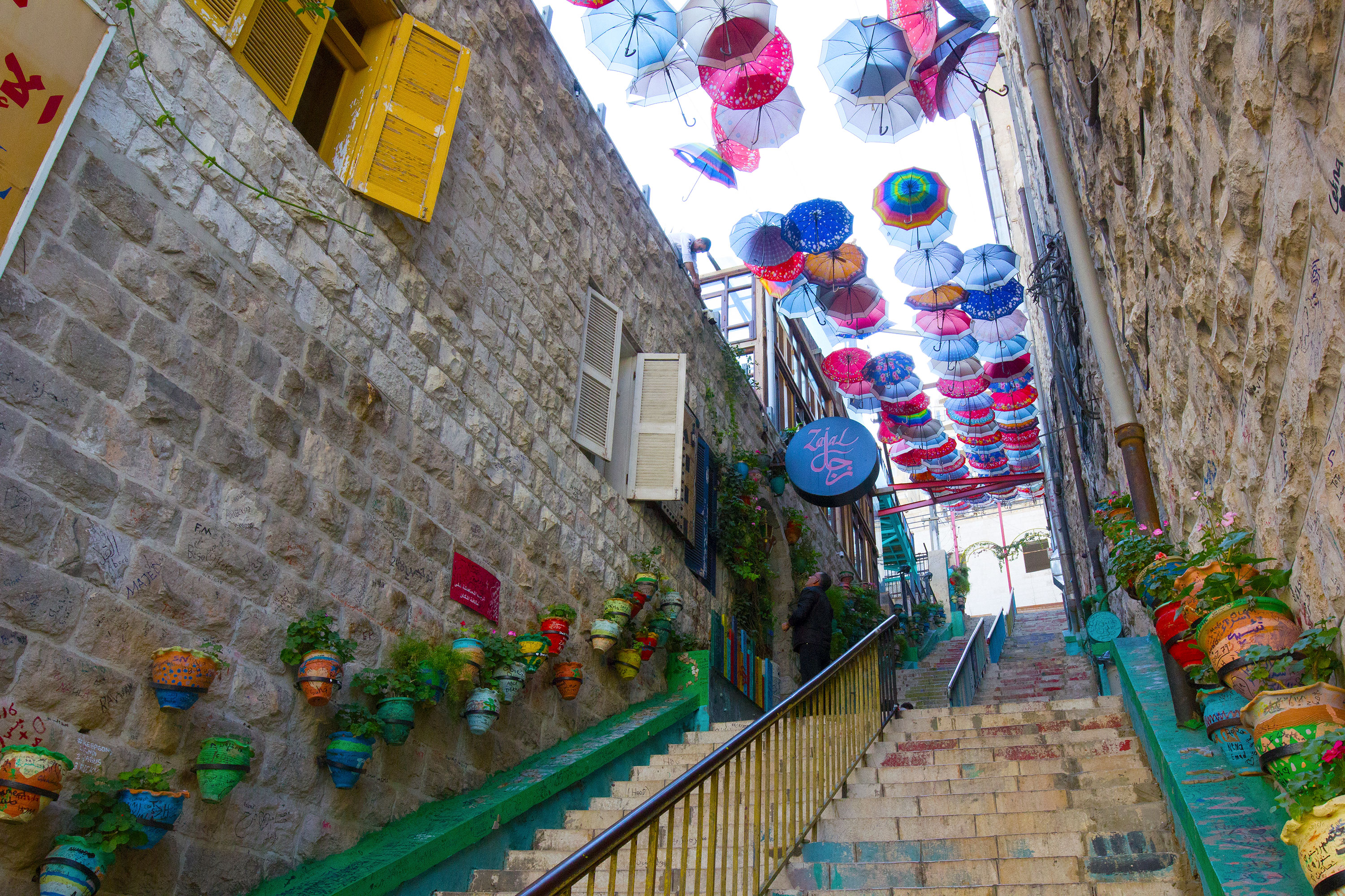 Al Shamasi (the umbrellas) in Amman, Jordan.