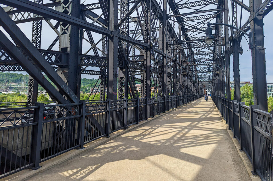 A view of Hot Metal Bridge. 