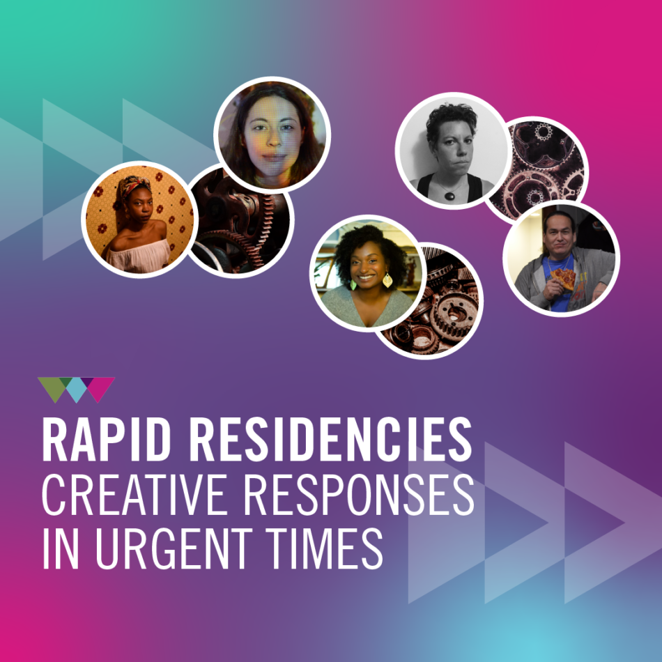 Promotional graphic for a virtual program with the participants of thee Rapid Residency program.