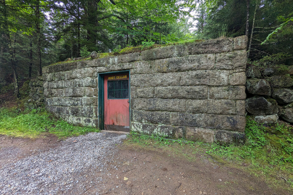 The Root Cellar at Great Camp Sagamore.
