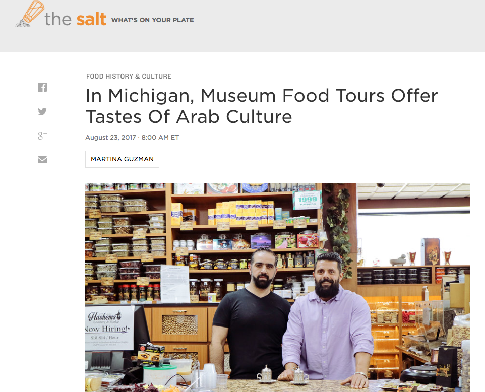 Screenshot of Yalla Eat! on NPR's The Salt